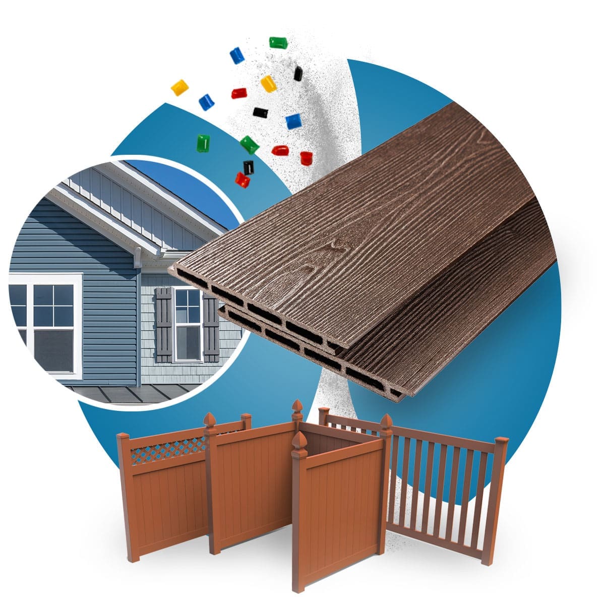 aurora_landing_page_capstock | Thermoplastic Compounds & High-Performance Polymer Solutions Custom thermoplastic compounds for weather-resistant building products. Engineered for siding, decking, fencing, windows, and exterior applications.