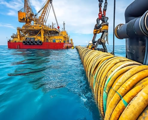 Aurora’s marine cable compounds are built for corrosion resistance, low smoke toxicity, and UV stability in demanding shipboard and offshore environments.