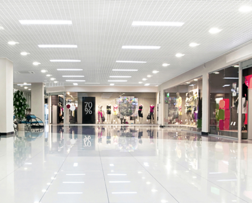 Aurora Material Solutions - Commercial spaces including malls, office buildings & public facilities require wall materials that combine durability with aesthetic appeal.