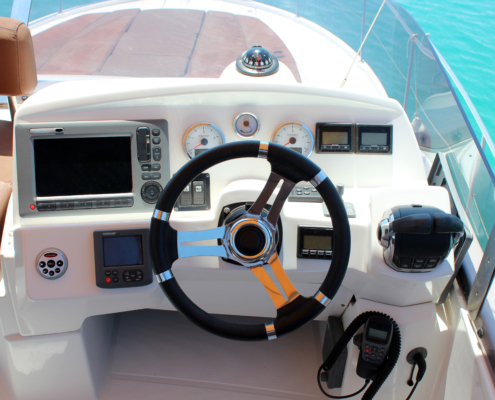 Aurora’s polymer compounds are engineered for boat flooring, hull reinforcements, seating components, trim & protective covers